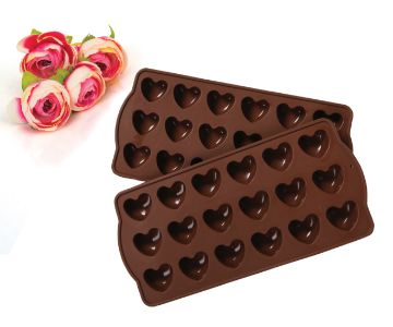 Silicone Heart Shaped Chocolate Mould 