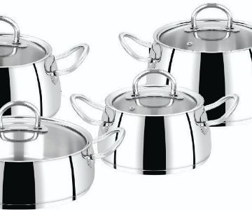 Lily dowry set 20-22-24 deep pot,26 low pot,teapot set and threesome coffee pot setı