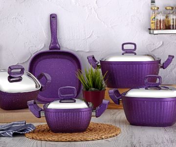 Luxury Series 9 Pieces Cookware Set