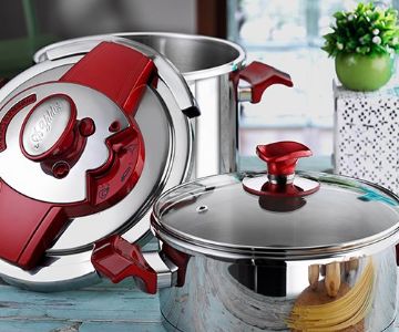 Milano Twin Pressure Cooker Set