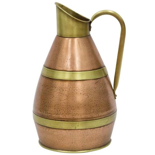 Copper-Brass Hand Crafted Vase Nostalgic Embroidered