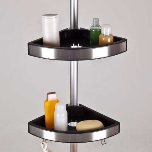 SHOWER CADDY, ALUMINUM TENSION POLE