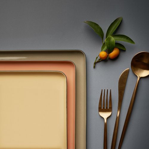 SQUARE Plate Set Double Colour