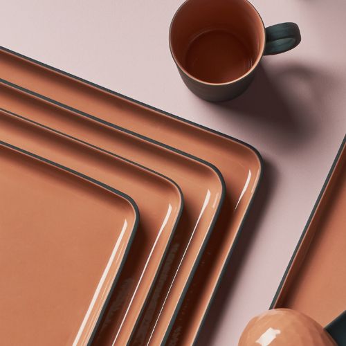 SQUARE Plate Set Double Colour