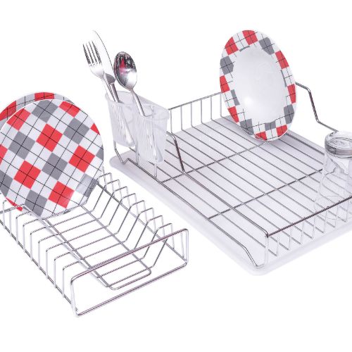 TWO TIER PORTABLE DISH DRYING RACK