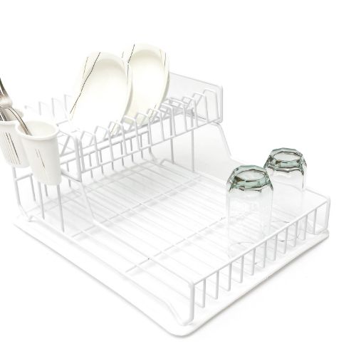 TWO TIER PORTABLE DISH DRYING RACK