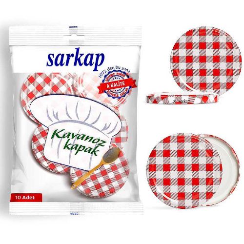 Sarkap 10 Jar Lids with Hygienic Package