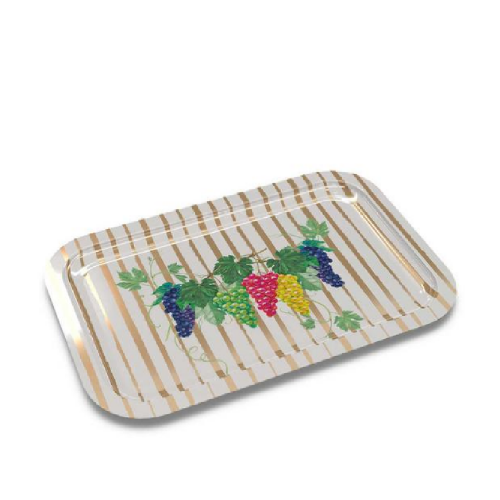 Sarkap Patterned Square Metal Tea/Coffee Tray