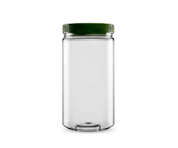Sarkap 1000 ml  Cylinder Plastic Jar With Cap
