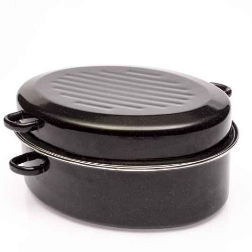 Enamel Oval Roaster