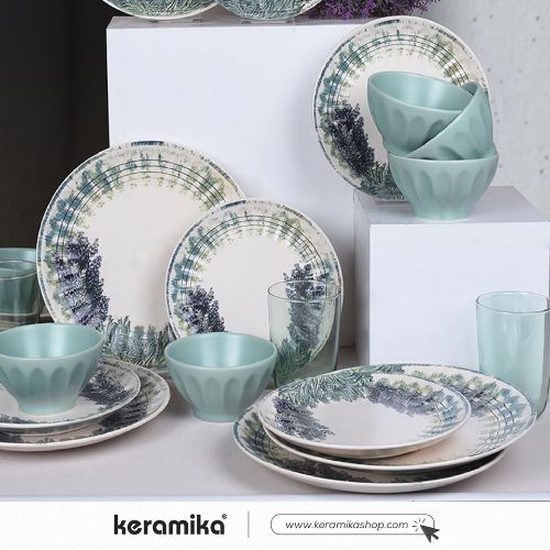 BADEM SERIES GREEN + LEVANDER DECORATED