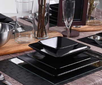 SIERRA SERIES SOLID COLOR : SHINNY BLACK / RED