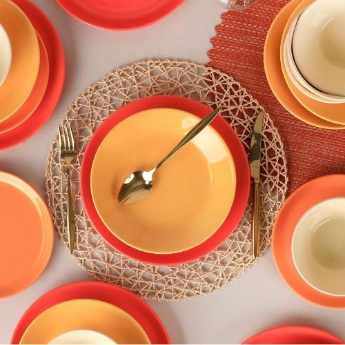 HITIT SERIES MIX SOLID COLORS : BROWN&ORANGE / ORANGE