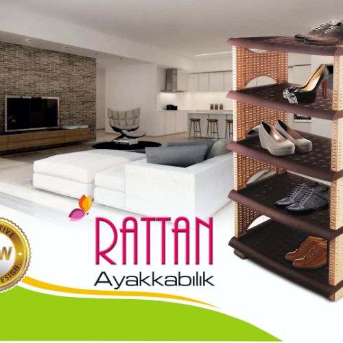 RATTAN SHOE SET 