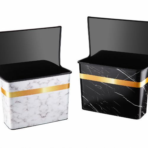 Hanging Organizer Marble & Hanging Bin 6 Lt. Marble