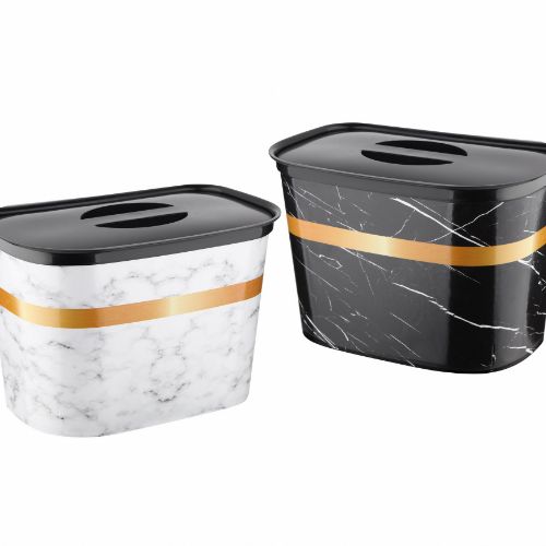 Hanging Organizer Marble & Hanging Bin 6 Lt. Marble