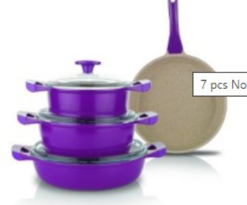 7 Pcs Aluminium Pot Set