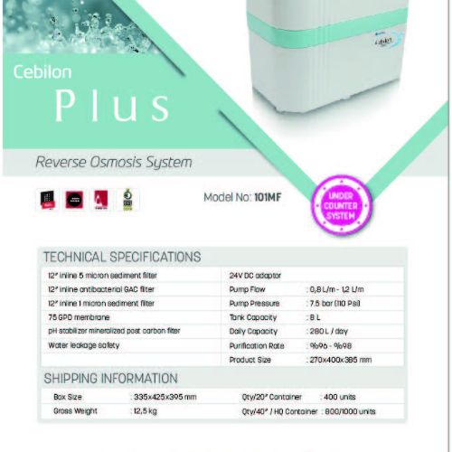 Cebilon Plus Reverse Osmosis Water Purifier