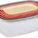 NEW RECTANGULAR FOOD SAVER SET 6 PCS 