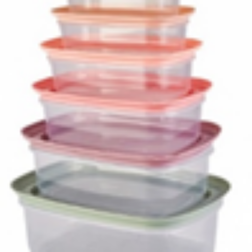 NEW RECTANGULAR FOOD SAVER SET 6 PCS 