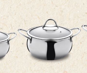 Violet 8 pieces pot set 16-20-22-24 deep pot