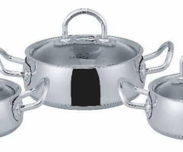Lily shallow frying-pan set 16-18-20 deep pot
