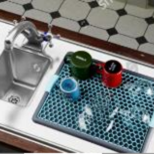 Draining Mat With Tray  
