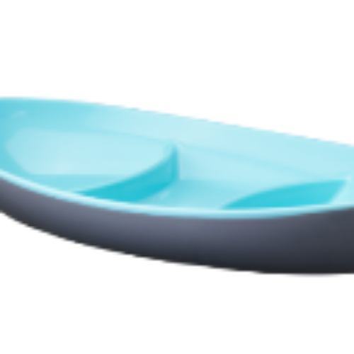 Aura Oval Plate - Divided  
