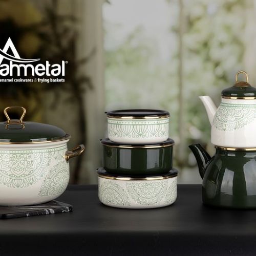 Vintage Enamel Cookware Series
