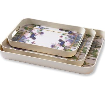 TRIPLE R. TRAY SET / REGULAR PATTERNED