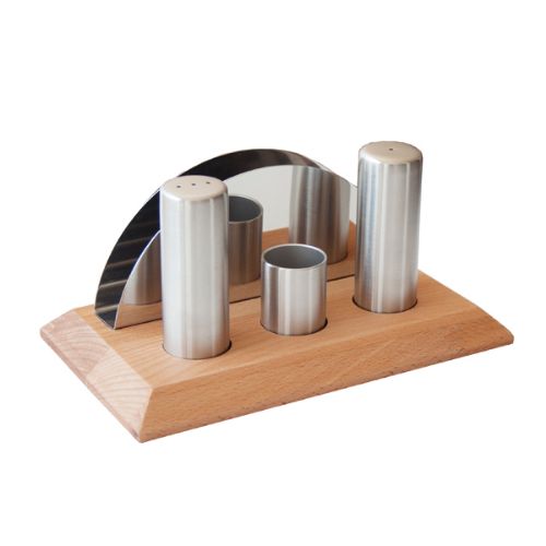 Narin - Salt & Pepper Wood Stand