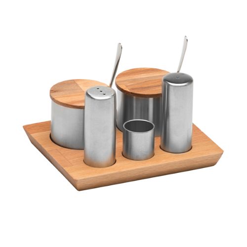 Narin - Salt & Pepper Wood Stand