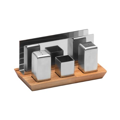 Narin - Salt & Pepper Wood Stand