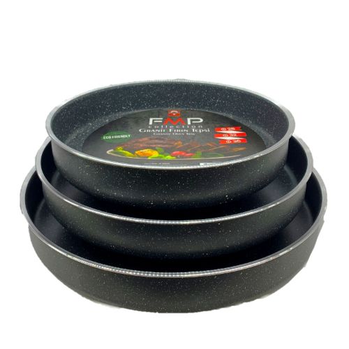 GRANİT FIRIN TEPSİ / GRANITE ROUND TRAY