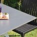 California Armless Compact 70*70 Black Table Set