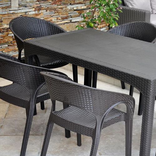 Comfort Rattan 90*150 Tablet Set Brown