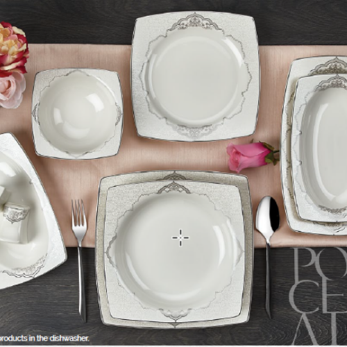 CAROL SQUARE BONNET / PLATIN
