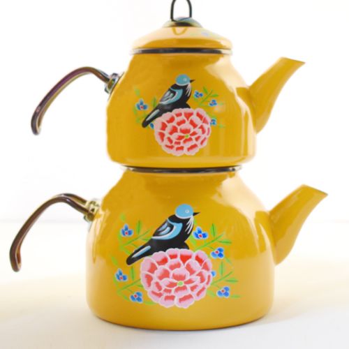 enamel teapot