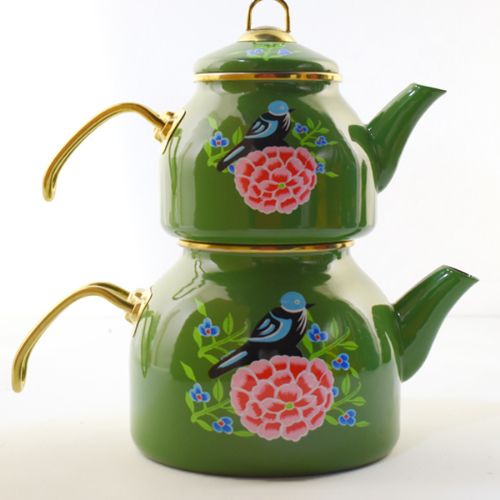 enamel teapot