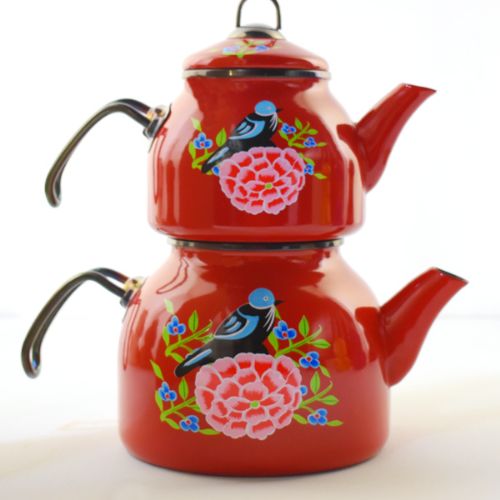 enamel teapot