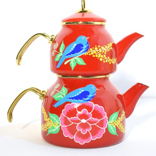 enamel teapot