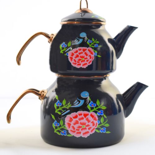 enamel teapot