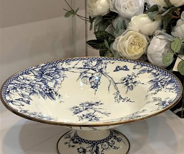 Blue Life Emaye Ayaklı Meyvelik 30 Cm