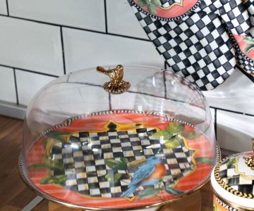 Paradise Enamel 30 cm Footed Cake Bell