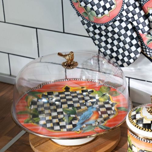 Paradise Enamel 30 cm Footed Cake Bell